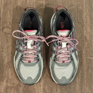 ASICS Women's Athletic Shoes - Gray and Pink